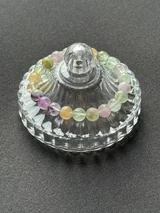 Natural Multicolor Feather Fluorite Bracelet